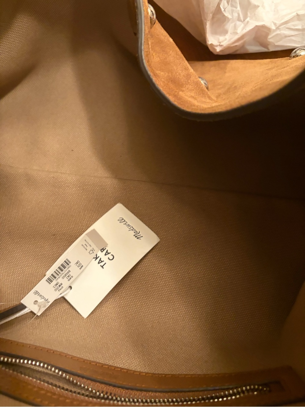 Madewell Mylie Suede Studded Hobo Bag in Brown - Picture 6 of 11